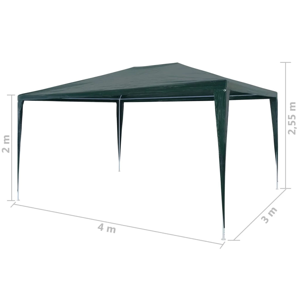Green PE Party Tent U4889