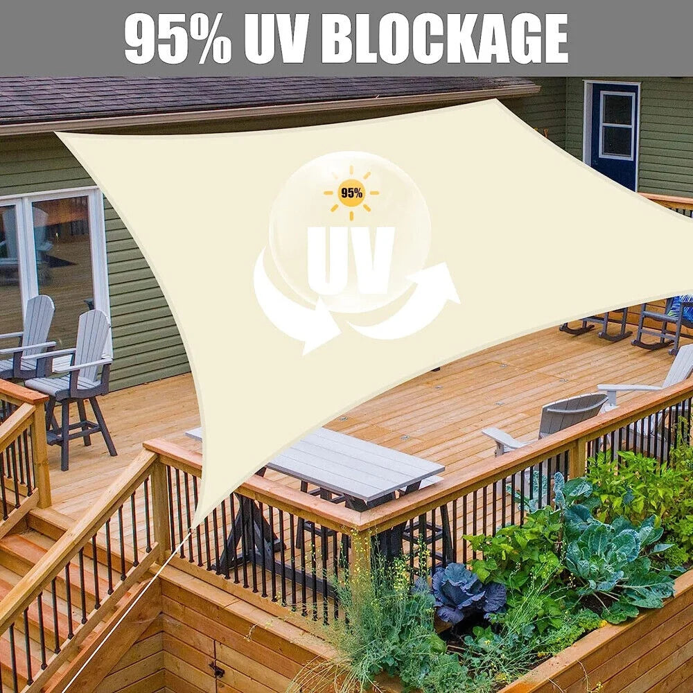 Waterproof Shade Sail Sun Canopy Cover H9576