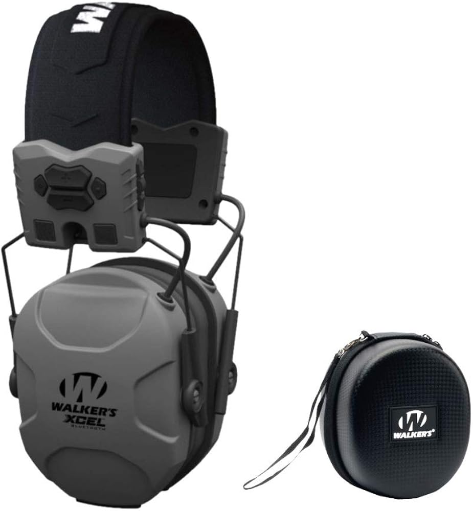 Digital Electronic Muff with Bluetooth Hearing Protection Case Bundle (2 Items) Y395