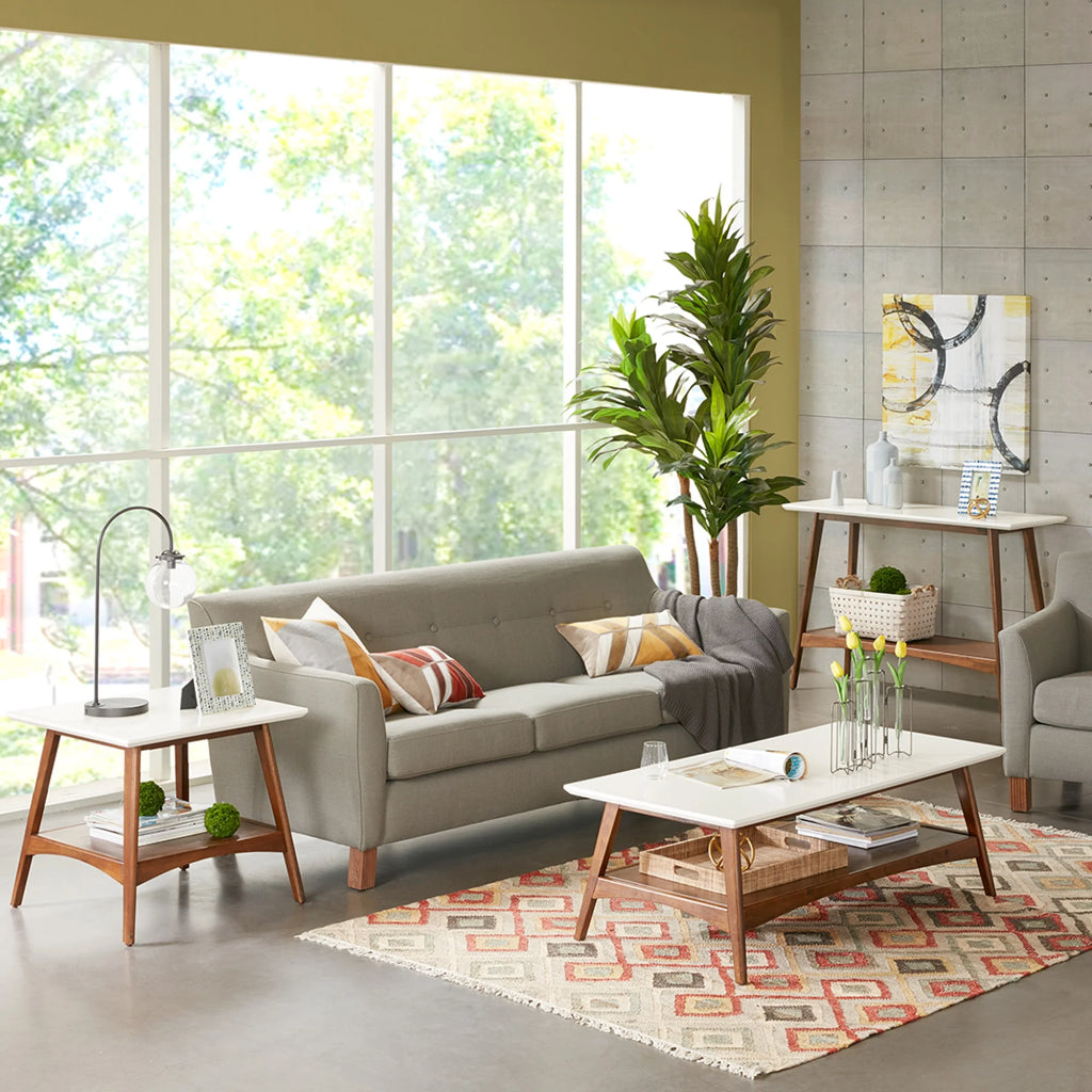 Off-White Pecan Coffee Table B28132