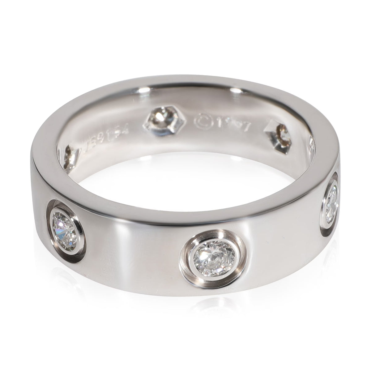18k White Gold Diamond Ring 0.46 CTW Pre-Owned K175025