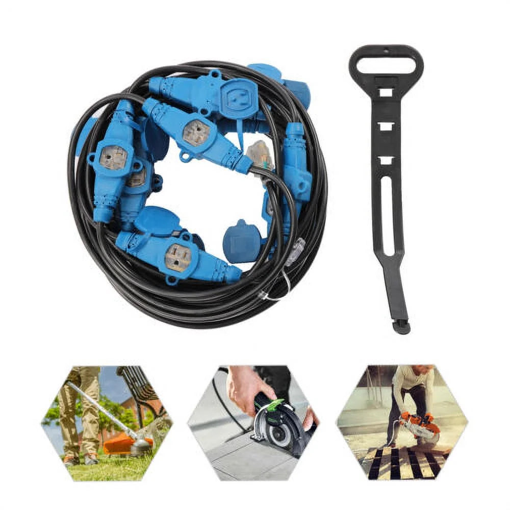 13 Plugs 65FT 12 Awg Power Extension Cord Splitter R194895