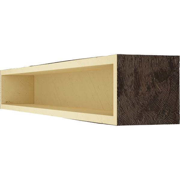 Sandblasted Faux Wood Fireplace Mantel U6896