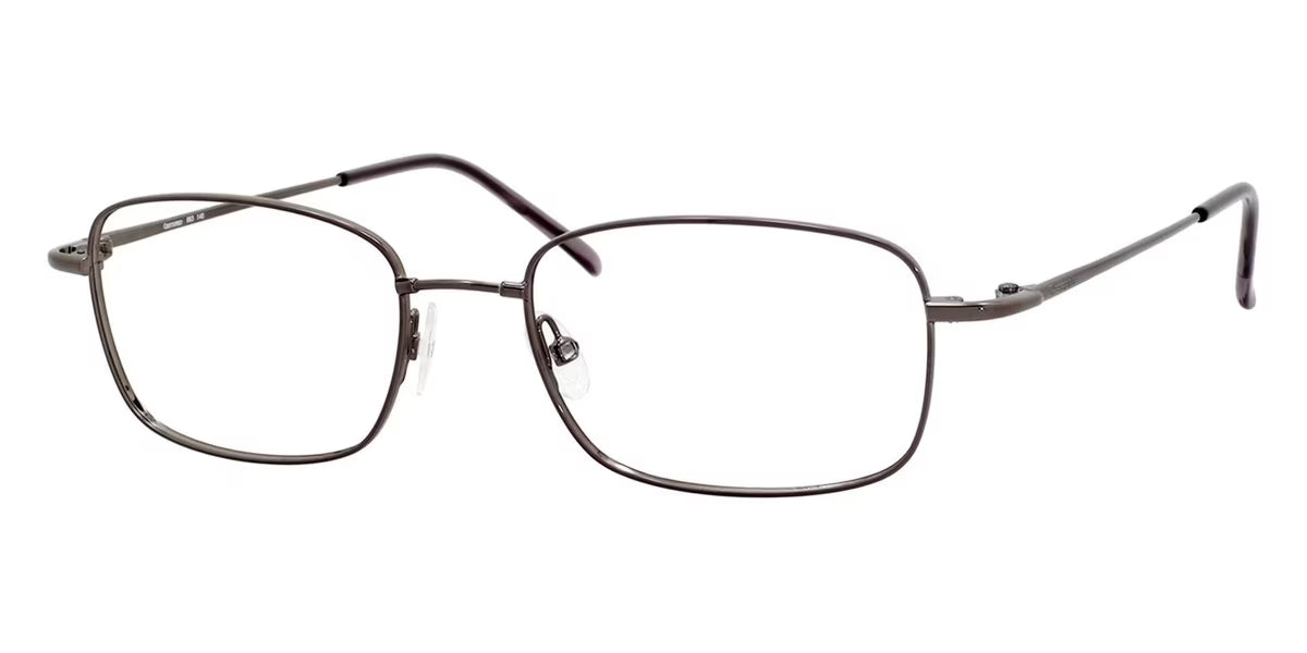 Gunmetal Rectangular Full Rim Eyeglasses T3309