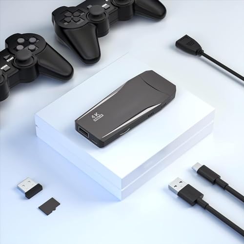 Wireless Retro Game Console Stick with 20000+ Games, 4K HDMI, 2 Controllers M41717
