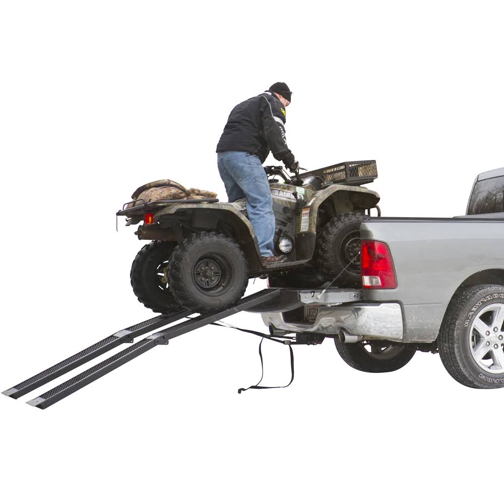 90" Black Steel Folding ATV Ramps V48656