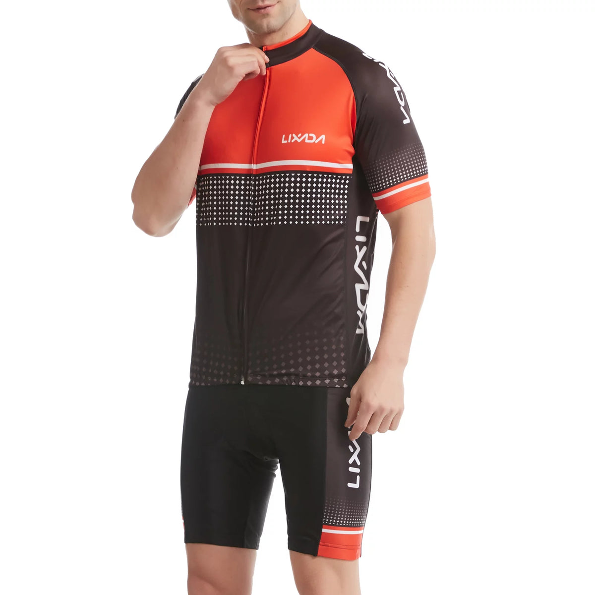 Breathable Quick-Dry Short Sleeve Cycling Jersey and Padded Shorts Set M84829