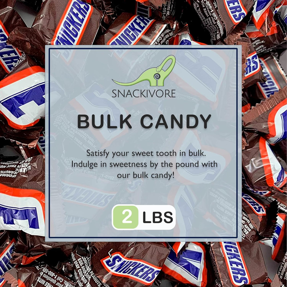 Mini Snickers 2LB Bag of Candy Bars W446