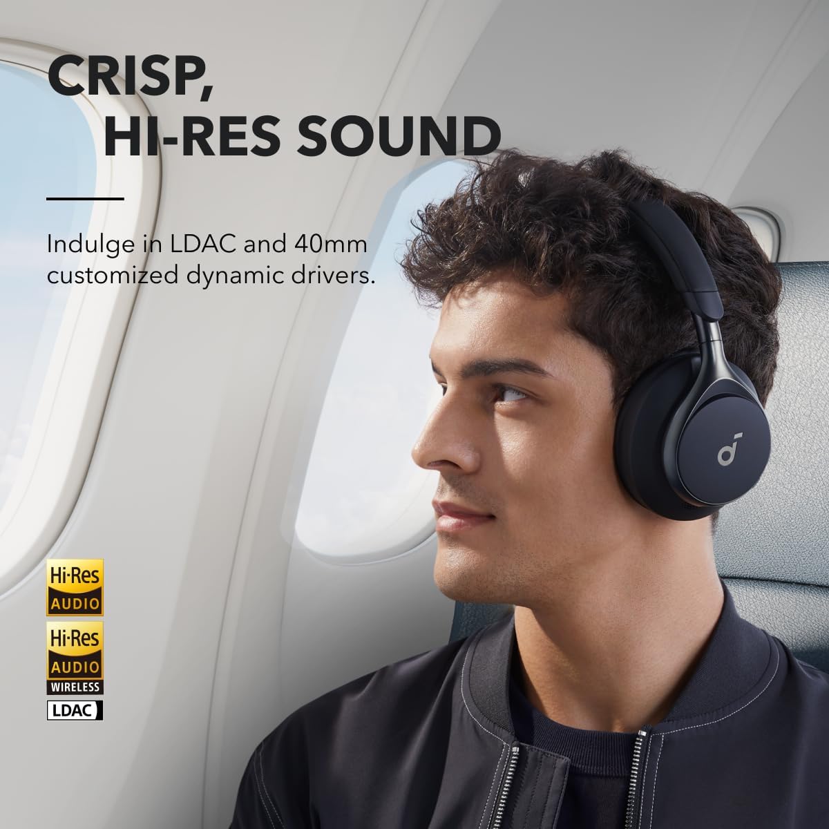 Active Noise Cancelling Headphones with Case, 40H ANC Playtime G38378