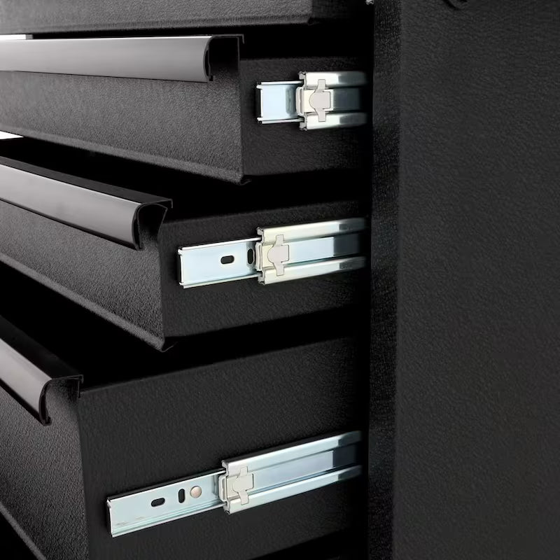 5-Drawer Rolling Tool Chest Cabinet in Textured Black R1315
