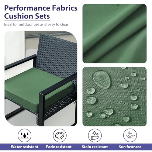 Waterproof Outdoor Chair Cushions Set of 4, Navy Blue S239343