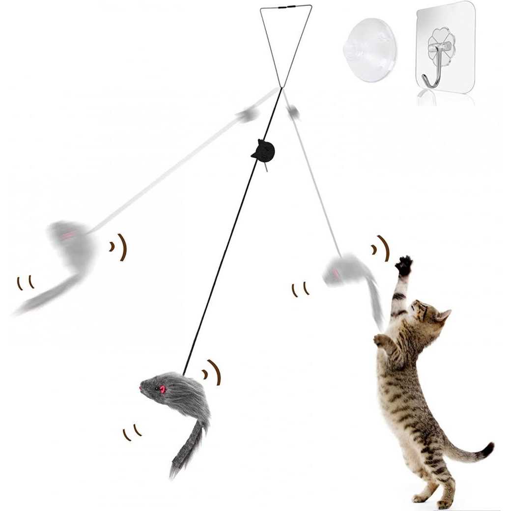 Hanging Door Cat Mouse Toys P365