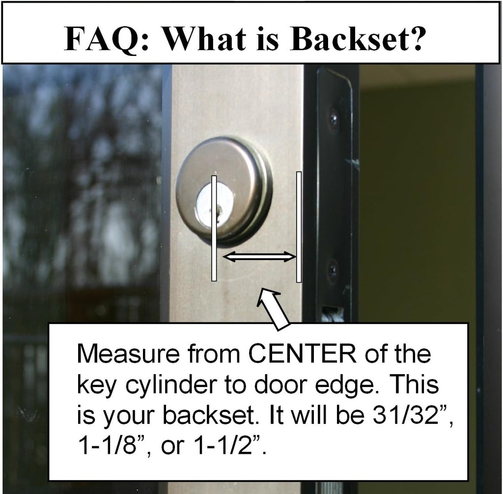 Storefront Door Mortise Lock Hook Deadbolt & Cylinder Combo, Aluminum, Pack of 2 Z770399