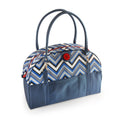Blue Chevron Stripes Diaper Bag R689
