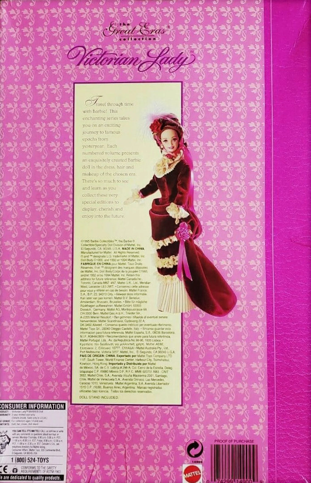 Victorian Lady Barbie Doll U2454