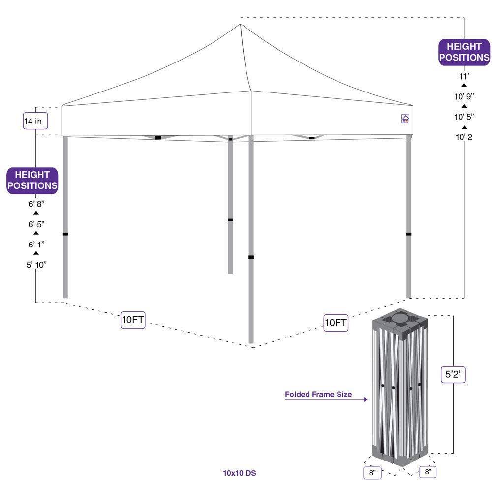 White 10 x 10 Instant Pop-Up Canopy Z759