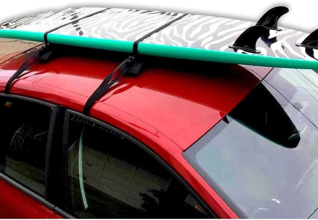 Soft Roof Surfboard Racks with Corrosion Resistant Buckles, Pack of 2 K341