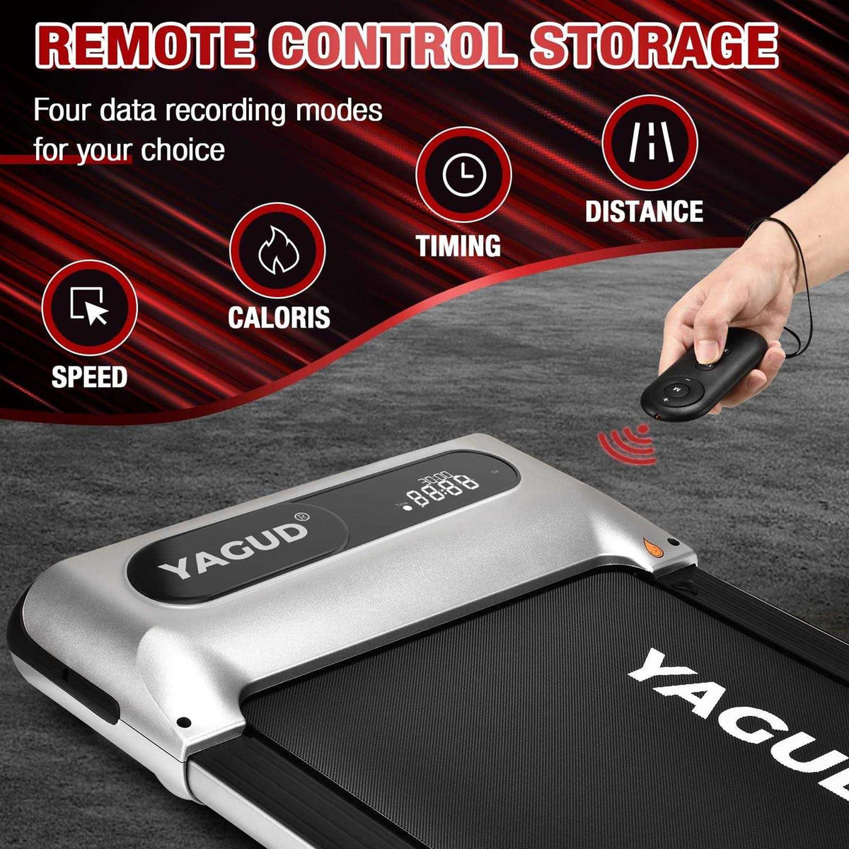2.5 HP Under Desk Treadmill with Remote Control Y513