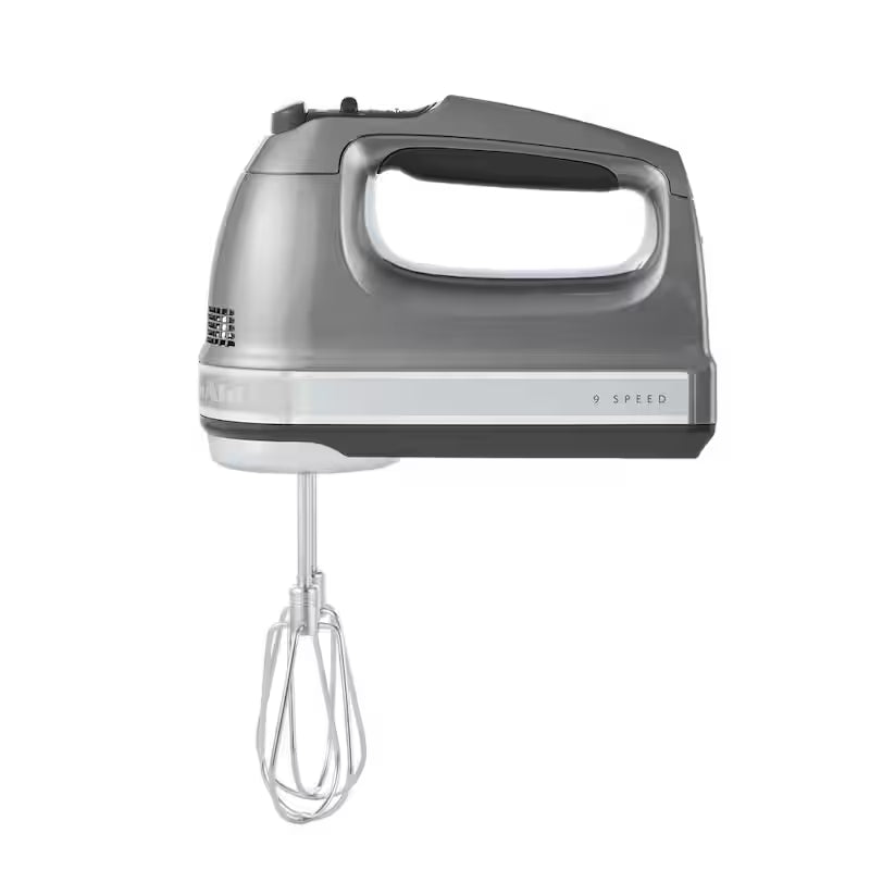 Contour Silver Hand Mixer with Beater and Whisk Attachments P9830