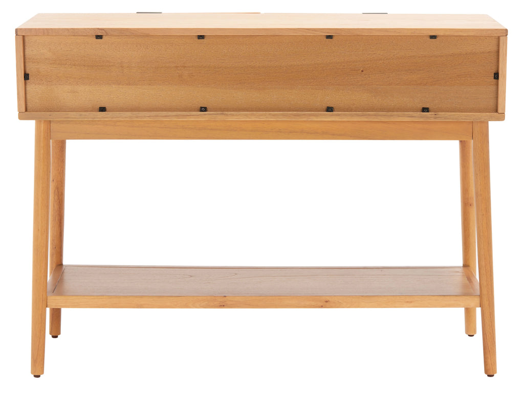 Natural Wood Console Table with Drawer B105898