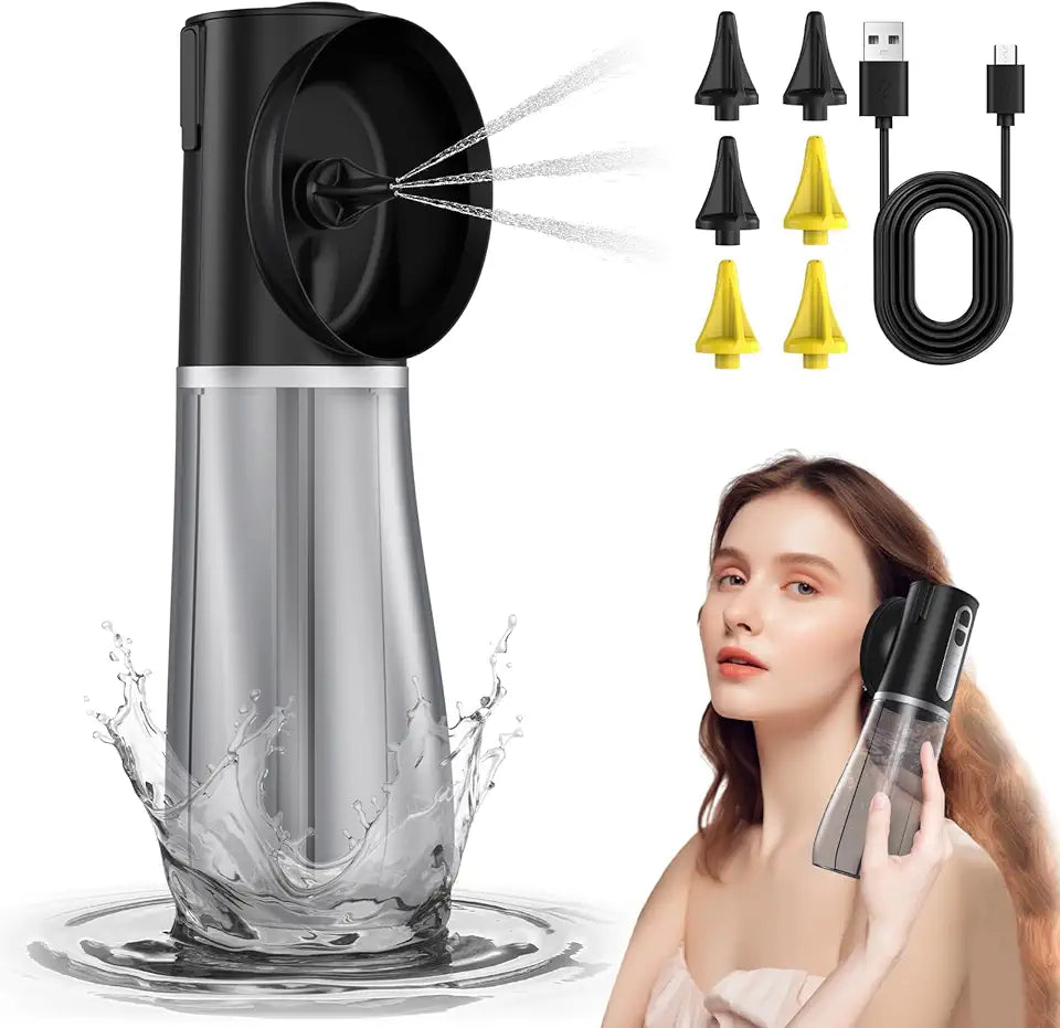 Electric Ear Wax Removal Tool with 4 Pressure Modes and 6 Reusable Tips M5306