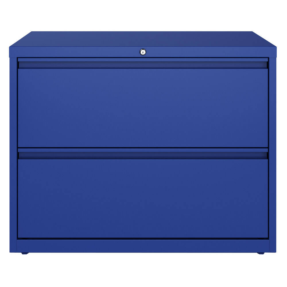 Classic Blue 2 Drawer Lateral File Cabinet J233221