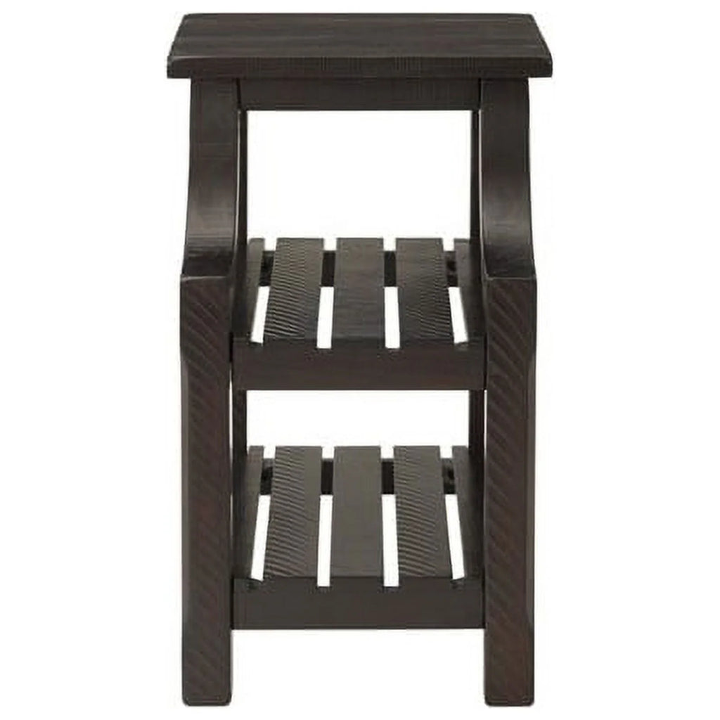 Espresso Coffee Table and Chairside Table Set C60338