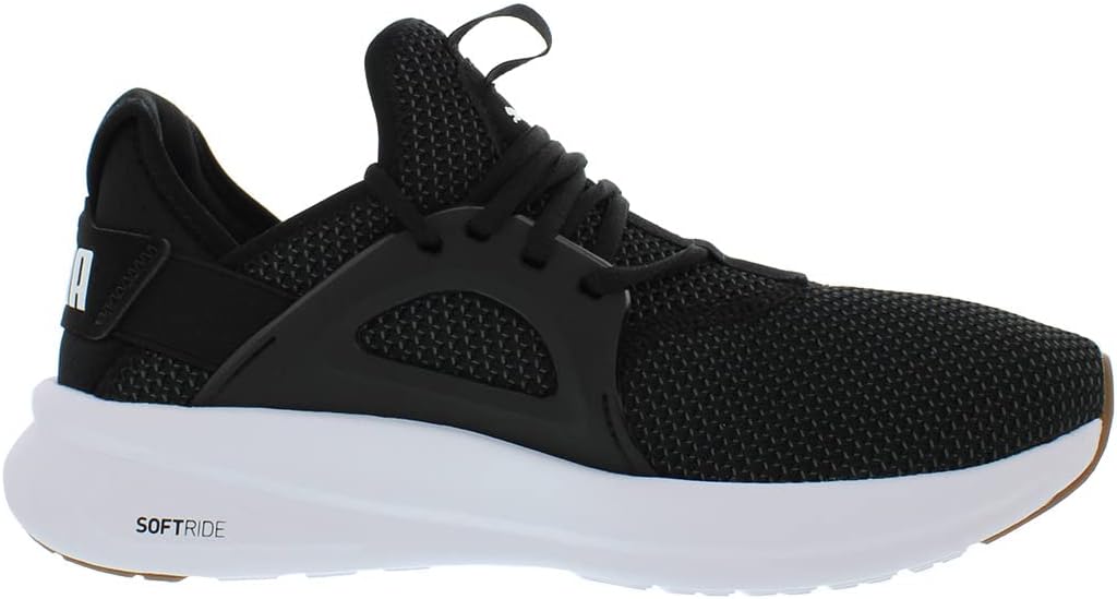 Mens Softride Enzo Evo Knit Shoes, Size: 9.5 M US, Color: Puma Black/Castlerock/High Risk Red I140427