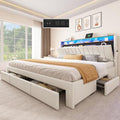 King Size Storage Bed Frame with 4 Drawers Z1588