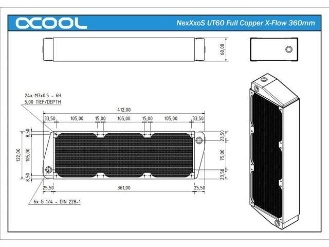 Full Copper 360mm Radiator V904