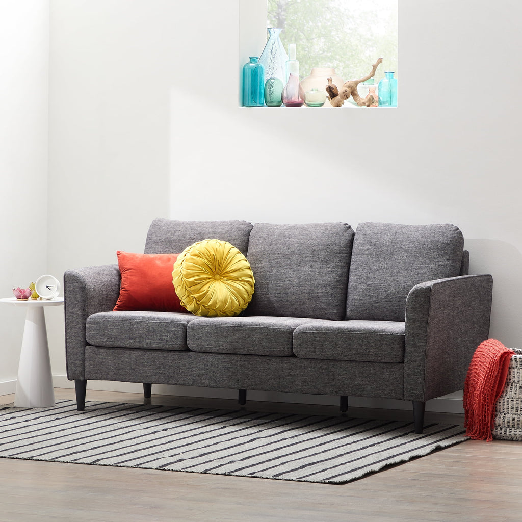 Charcoal Fabric Upholstered Sofa O5592