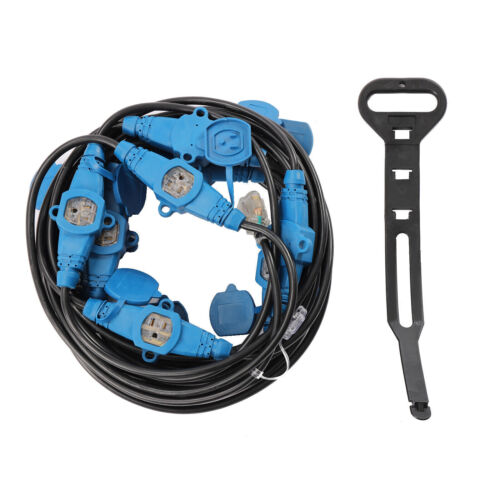 13 Plugs 65FT 12 Awg Power Extension Cord Splitter R194895