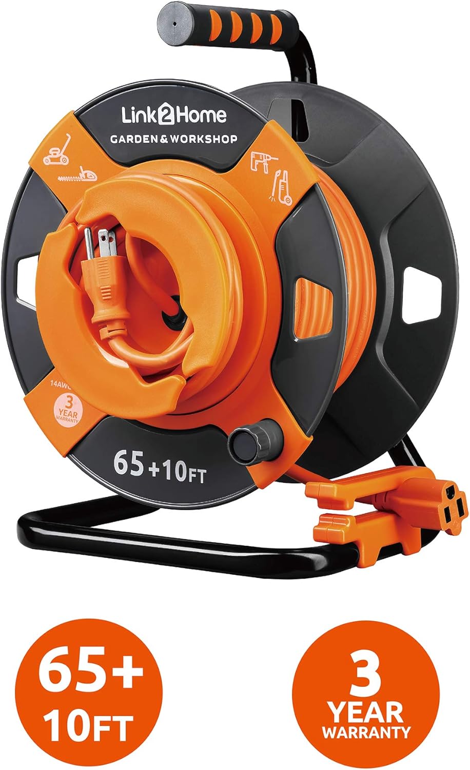 75 ft. 14 AWG SJTW Extension Cord with 4 Power Outlets Y4103