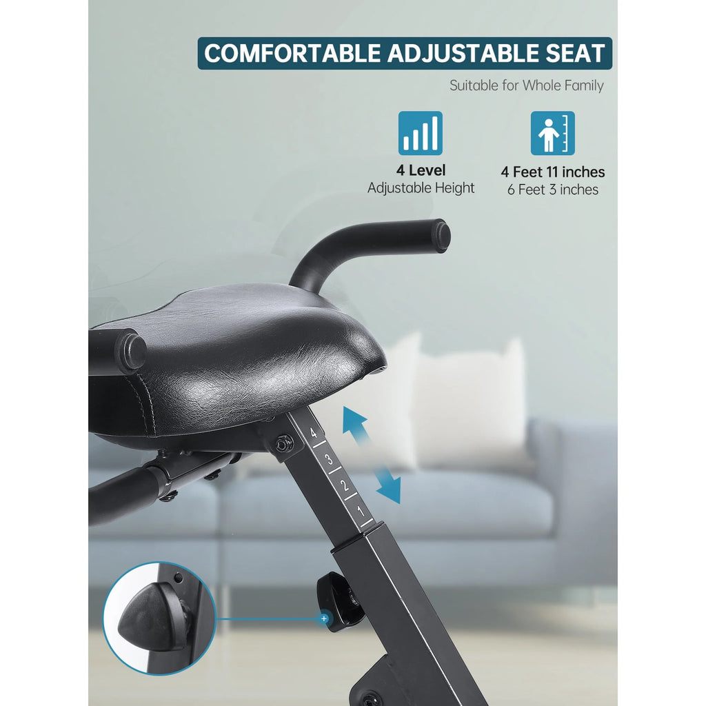 Folding Magnetic Stationary Exercise Bike C6524