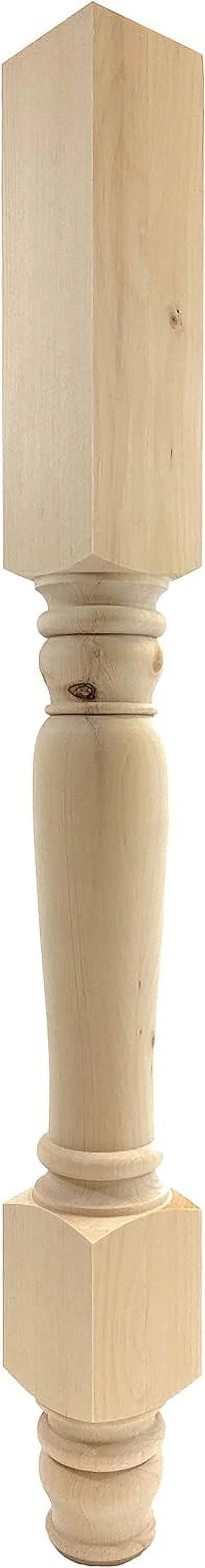 Pine Wood Island Leg 34 1/2" Tall L72592