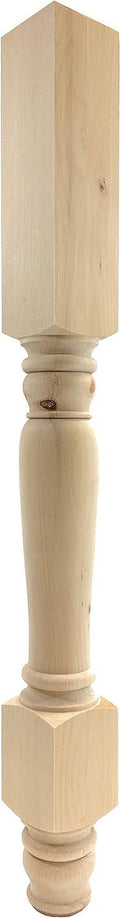 Pine Wood Island Leg 34 1/2" Tall L72592