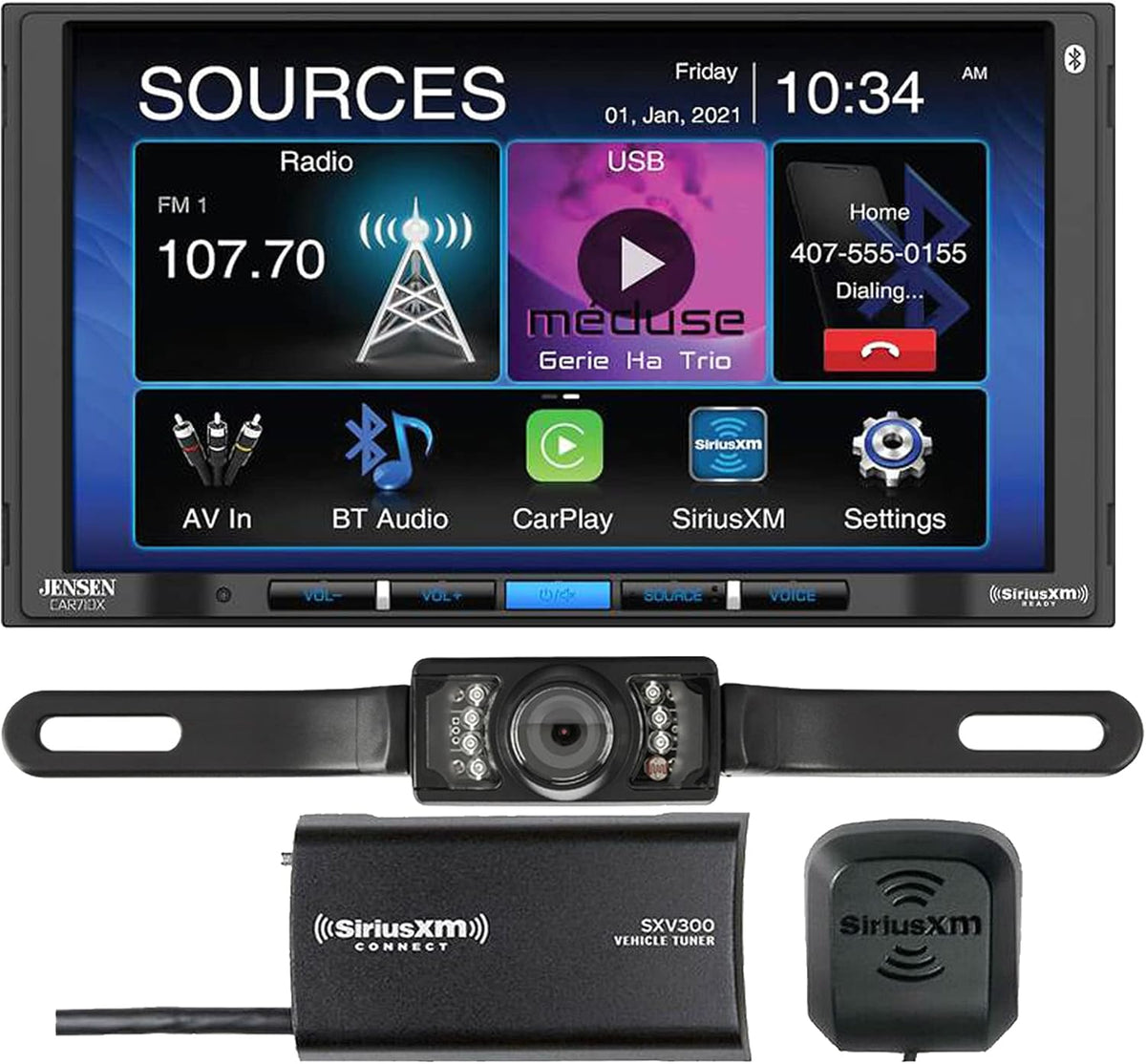 7 Digital Multimedia Receiver with Backup Camera M345916