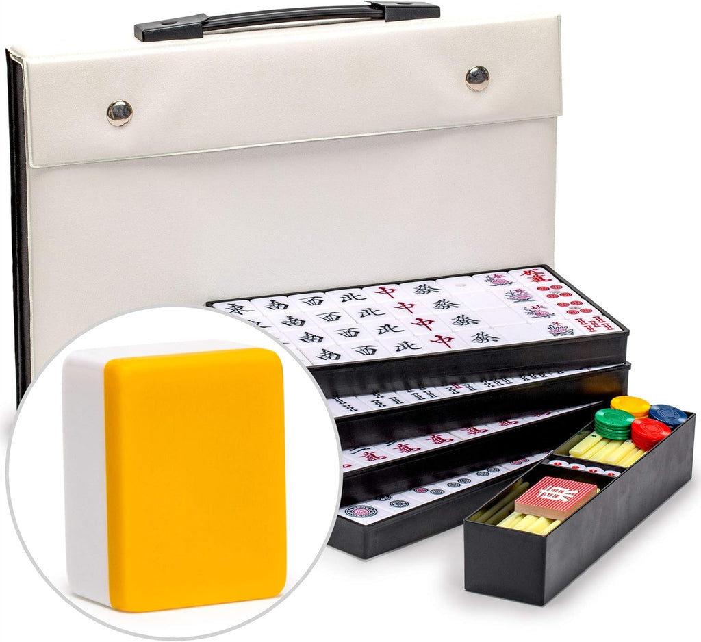 Japanese Riichi Mahjong Set with Vinyl Case G790