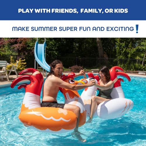 Chicken Fight Inflatable Pool Float Game Set C61655