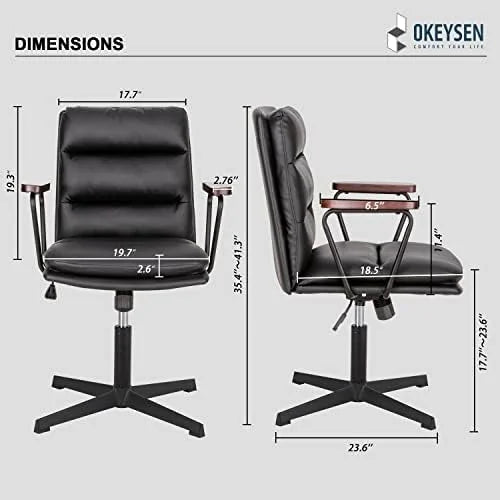 Criss Cross Ergonomic Adjustable Office Desk Chair with Cushion E309039