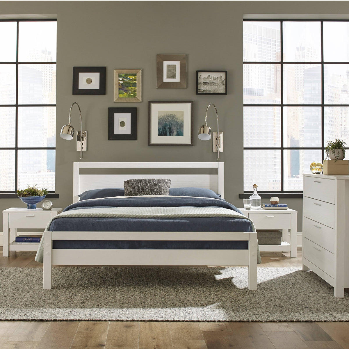 Queen Platform Bed Acacia A76958