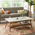 Off-White Pecan Coffee Table B28132