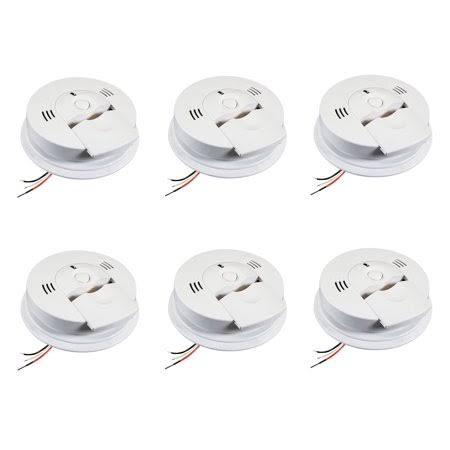 Hardwired Combination Carbon Monoxide & Smoke Alarm - 6 Pack W598