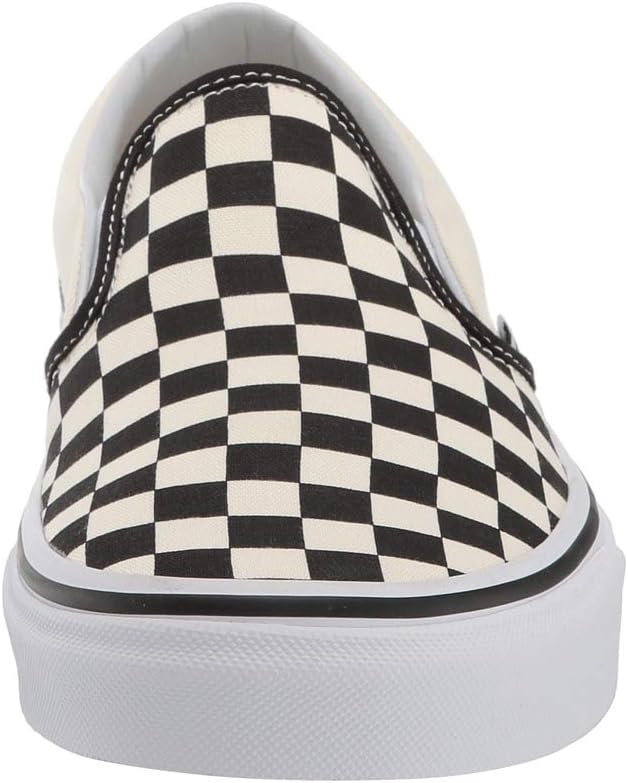 Checkerboard Black White Slip-On Shoes I580129