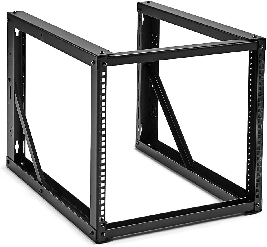9U Wall-Mount Open Frame Steel Network Equipment Rack T3278