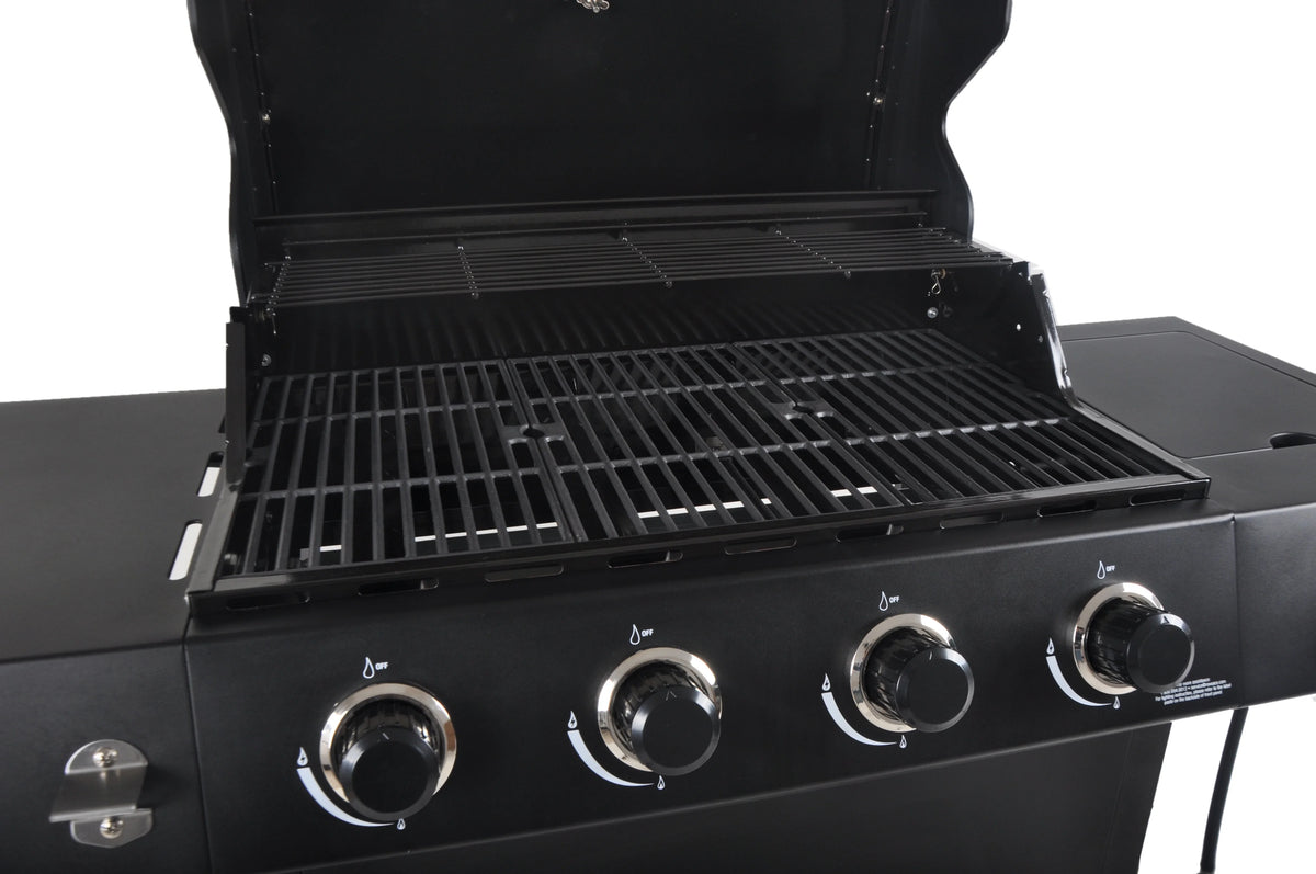 4-Burner Propane Gas Grill with Side Burner Y869149