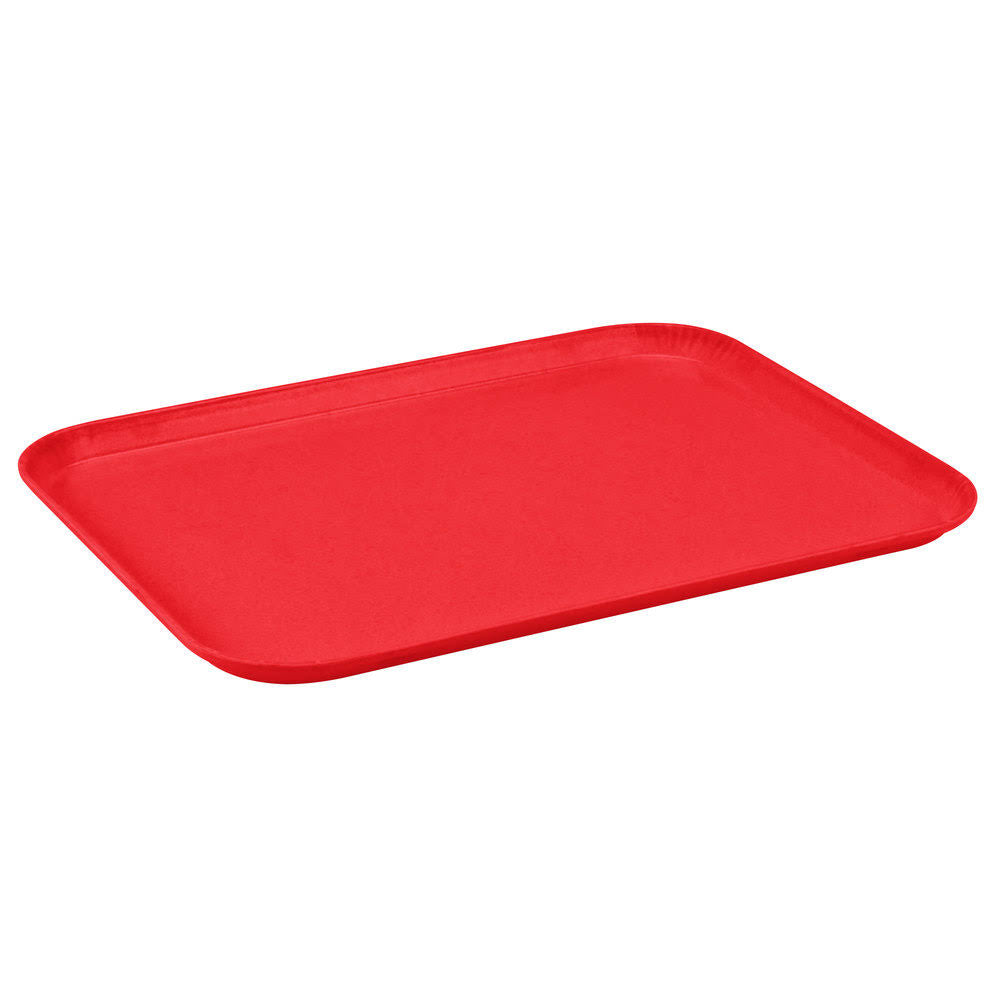 Red Glasteel Fiberglass Cafeteria Tray L292