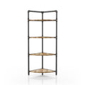 Sand Black 4-Shelf Corner Bookcase J6616