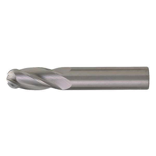 Carbide End Mill, 4 Flute, 3/8 in. SHK R834571