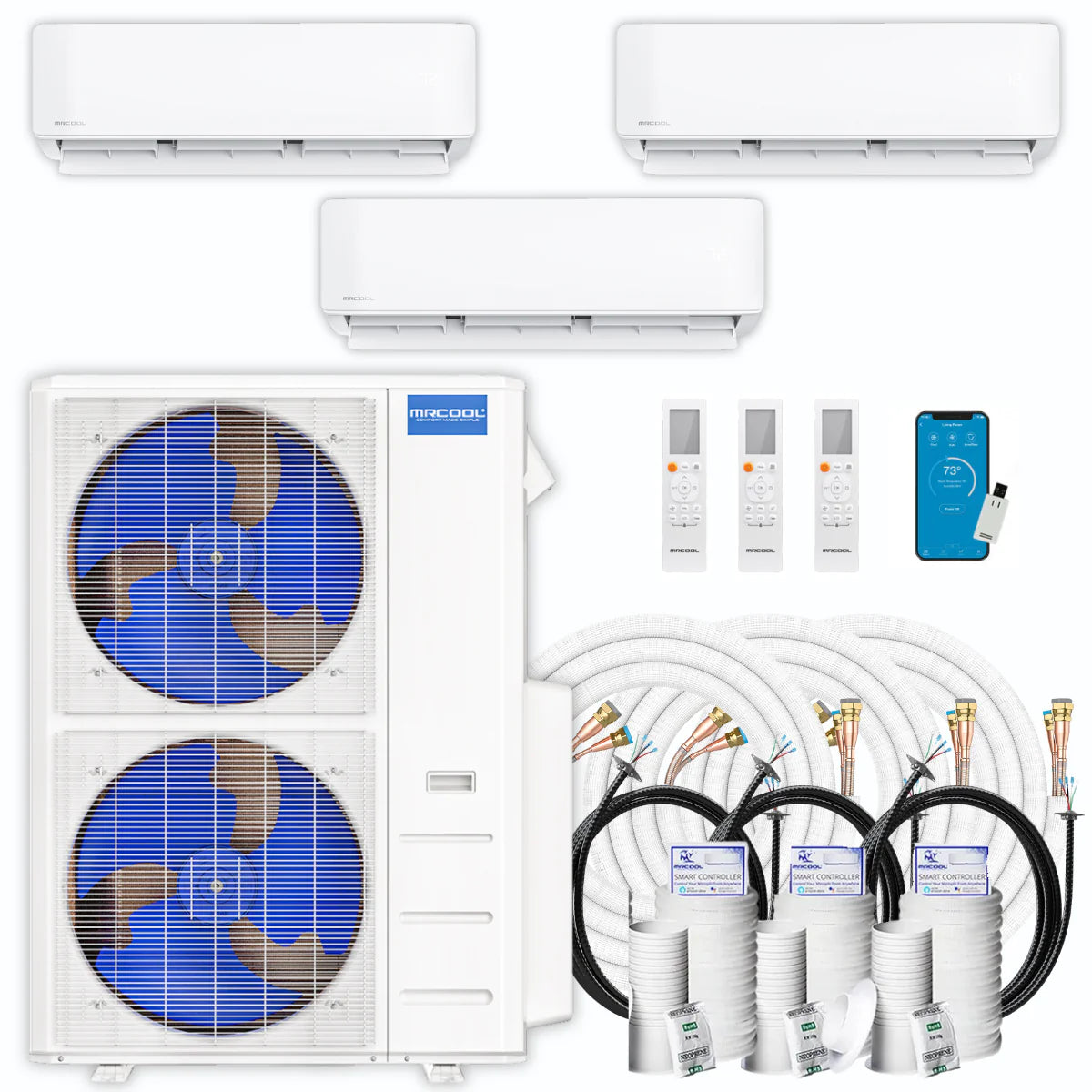 39,000 BTU 3 Zone Ductless Air Conditioner and Heat Pump P382